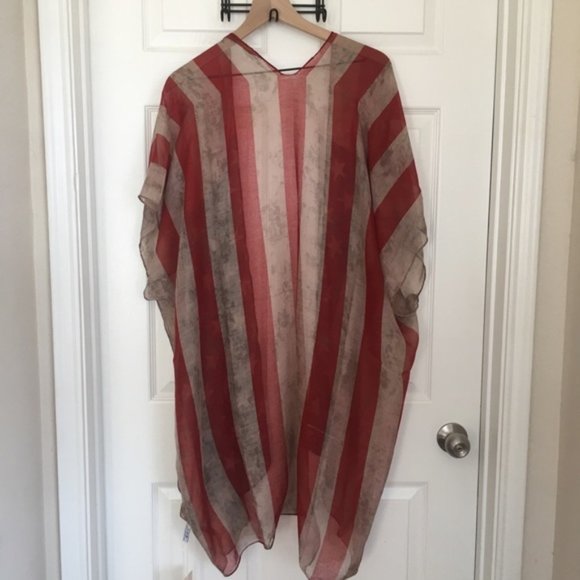 🇺🇸 American Flag Kimono - Picture 2 of 6